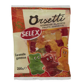 Selex Caramelle Gommose Orsetti alla Frutta 200 g