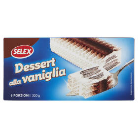 Selex Dessert Gelato Vaniglia con Copertura al Cacao Magro 320 g