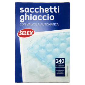 Selex Sacchetti Ghiaccio 240 Cubetti 10 pezzi