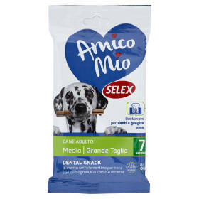 Selex Amico Mio Cane di Taglia Grande Dental Dog 7 pezzi 180 g