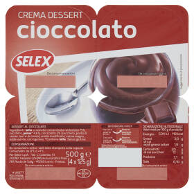 Selex Crema Dessert al Cioccolato 4x125 g