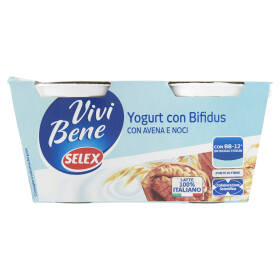 Selex Vivi Bene Yogurt con Bifidus con Avena e Noci 2x125 g