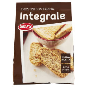 Selex Crostini con Farina Integrale 250 g