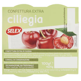 Selex Confettura Extra di Ciliegie in Monoporzioni 4x25 g