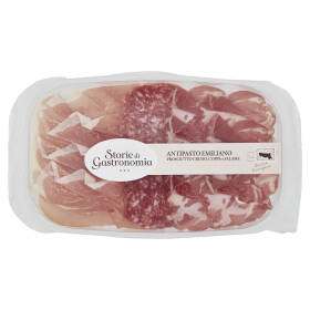 Storie di Gastronomia Antipasto Prosciutto Crudo, Coppa e Salame Affettati 120 g