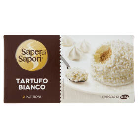 Selex Saper di Sapori 2 Tartufi Bianchi di Gelato Panna Ripieno di Caffé 100% Arabica 160 g