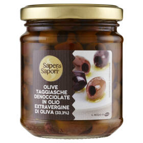 Selex Saper di Sapori Olive Taggiasche Denocciolate in Olio Extravergine d'Oliva 180 g