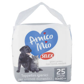 Selex Amico Mio Tappetini Antiodore 60X60 cm 25 pezzi