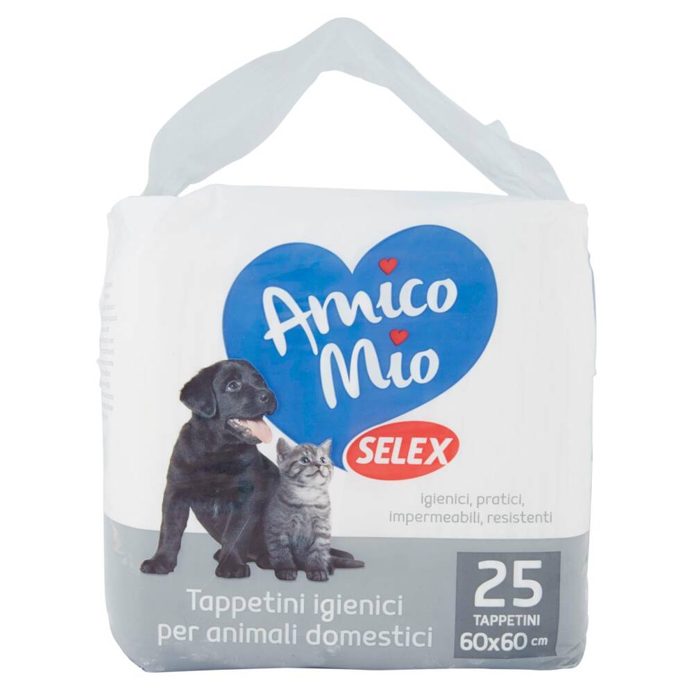 Selex Amico Mio Tappetini Antiodore 60X60 cm 25 pezzi