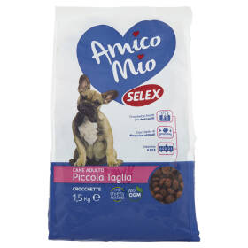 Selex Amico Mio Cane Adulto di Taglia Piccola Crocchette 1,5 kg