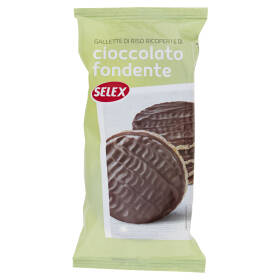 Selex Gallette di Riso Ricoperte di Cioccolato Fondente 100 g