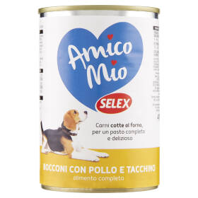 Selex Amico Mio Cane Bocconi con Pollo e Tacchino 400 g