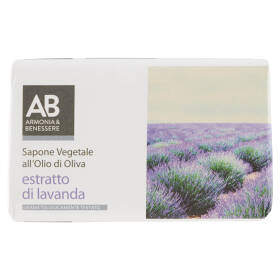Armonia & Benessere Sapone Vegetale All'Olio di Oliva Estratto di Lavanda 125 g