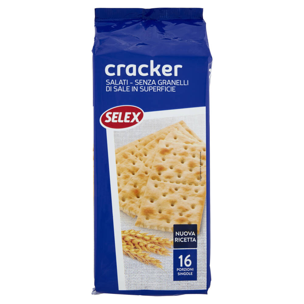 Selex Cracker Non Salati in Superficie 16x31,25 g | NonPesa.it - Spesa ...