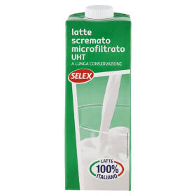 Selex Latte Uht Microfiltrato Scremato 1 L