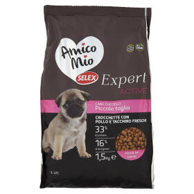 Selex Amico Mio Cane Adulto di Taglia Medio/Grande Menù Completo  Carne,Pesce,Mais,Riso Soffiato 2 kg