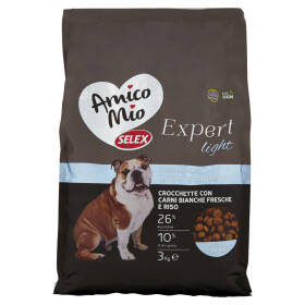 Selex Amico Mio Expert Cane Adulto Crocchette con Carni Bianche Light 3 kg