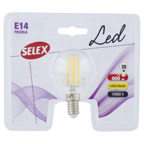Selex Lampadina Led Minisfera E14 4W Luce Calda