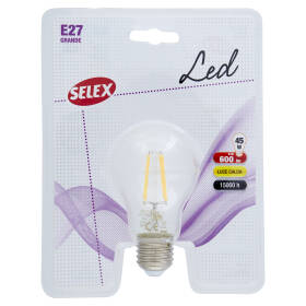 Selex Lampadina Led Goccia E27 6W Luce Calda