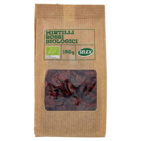 Selex Mirtilli Rossi Essiccati Biologici 150 g