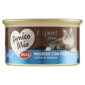 Selex Amico Mio Expert Gatto Kitten Mousse con Pesce 85 g