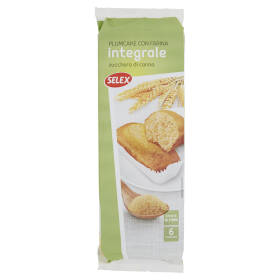 Selex Plum Cake con Farina Integrale e Zucchero di Canna 6x33 g
