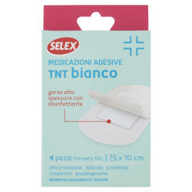 Selex Cerotti Tnt Bianco 7,5x10 cm 4 pezzi