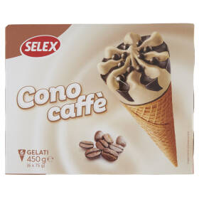 Selex 6 Coni di Gelato Caffè 450 g