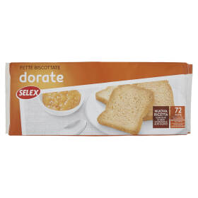 Selex Fette Biscottate Classiche in Confezioni Salvafreschezza 18x4 fette 640 g