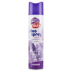 Selex Casa Bella Deodorante per Ambienti Spray Lavanda 2 in 1 300 ml