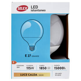 Selex Lampadina Led SMD Sfera E27 18W