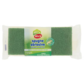 Selex Casa Bella Spugne Abrasive Sagomate Doppio Uso 3 pezzi