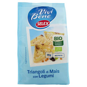 Selex Vivi Bene Triangoli di Mais con Legumi Biologici 70 g