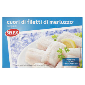 Selex Cuori di Filetti di Merluzzo Surgelati 400 g