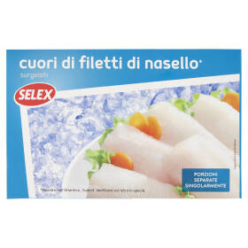 Selex Cuori di Filetti di Nasello Surgelati 300 g