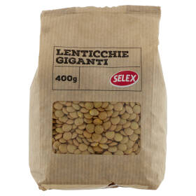 Selex Legumi Secchi Lenticchie Giganti 400 g