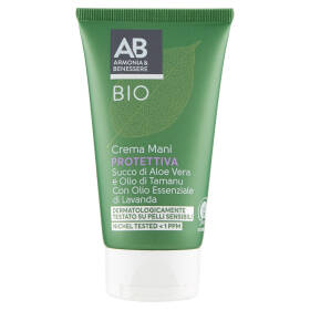 Armonia & Benessere Crema Mani Protettiva Bio con Succo Aloe, Olio Tamanu e Olio Lavanda 75 ml