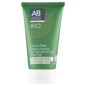 Armonia & Benessere Crema Piedi Emolliente Bio con Oli Essenziali di Timo e Tea Tree 75 ml