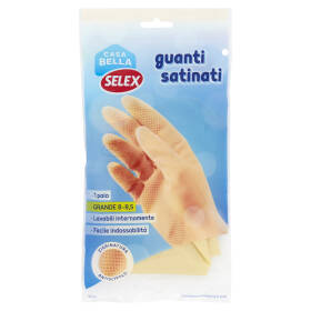 Selex Casa Bella Guanti Satinati Misura Grande (8-8,5)