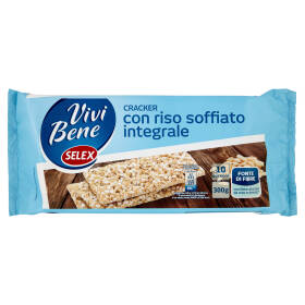 Selex Vivi Bene Cracker con Riso Soffiato Integrale 10x30 g