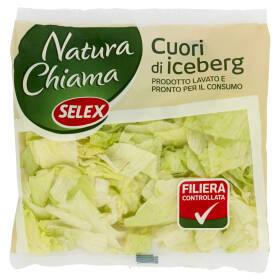 Selex Natura Chiama Cuori di Iceberg Lavati e Pronti per il Consumo 250 g