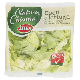 Selex Natura Chiama Cuori di Lattuga Lavati e Pronti per il Consumo 200 g