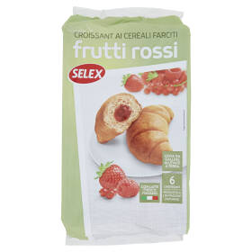 Selex Croissant ai Cereali con Frutti Rossi 6x48 g