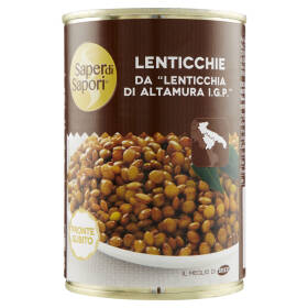 Selex Saper di Sapori Lenticchie Lessate da "Lenticchia di Altamura I.G.P." 400 g