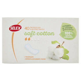 Selex Proteggi Slip in Cotone Biologico in Bustine Singole 40 pezzi