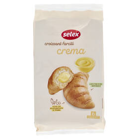 Selex Croissant con Crema Pasticcera 6x50 g