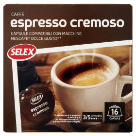 Selex Caffè in Capsule Espresso Cremoso 16 pezzi