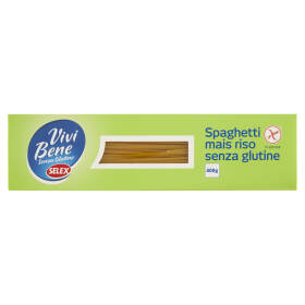 Selex Vivi Bene Senza Glutine Pasta di Mais e Riso Spaghetti Senza Glutine 400 g