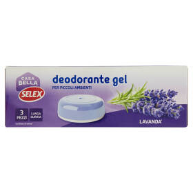 Selex Casa Bella Deodorante per Piccoli Ambienti Gel Lavanda 3 pezzi