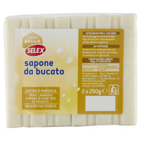 Selex Casa Bella Sapone da Bucato Marsiglia 2x250 g